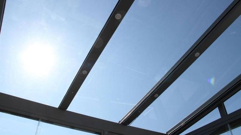 conservatory roof with UV protection