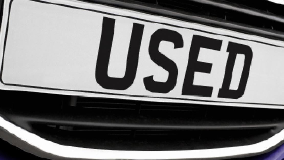 Used electric car number plate